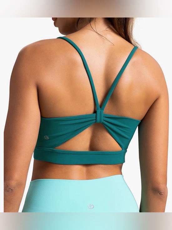 colorfulkoala Other - Colorfulkoala Women's Dreamlux Bowknot Strappy Sports Bra/Yoga Top. Size M, NWT